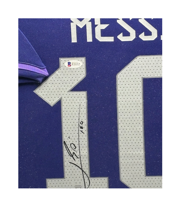 Lionel Messi Argentinie 22/23 ingelijst uit shirt