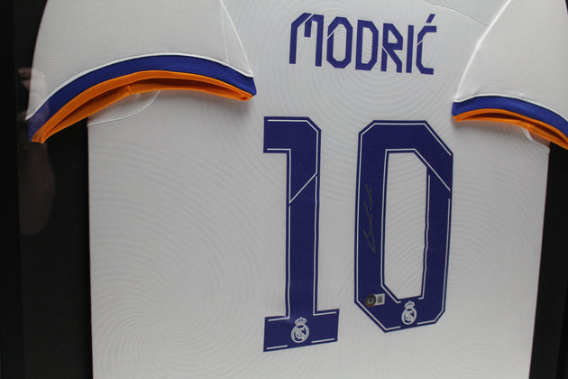 Luka Modric Real Madrid 21/22 Ingelijst Thuis Shirt