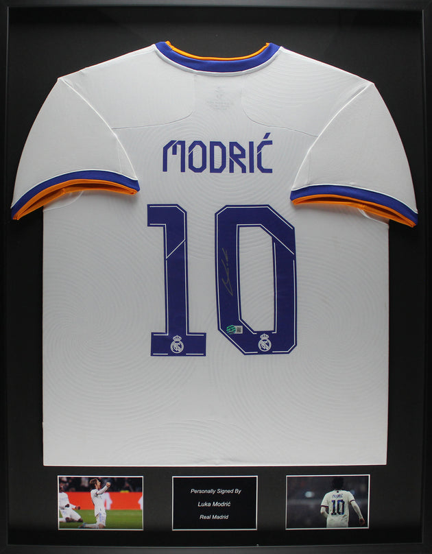 Luka Modric Real Madrid 21/22 Ingelijst Thuis Shirt
