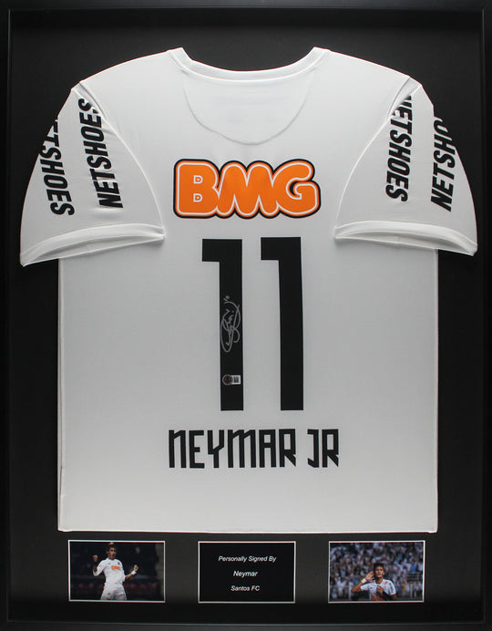 Neymar Santos 12/12 Ingelijst Thuis Shirt