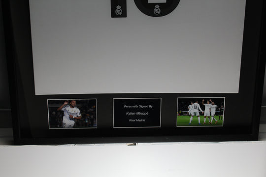 Kylian Mbappe Real Madrid 25/26 ingelijst thuis shirt