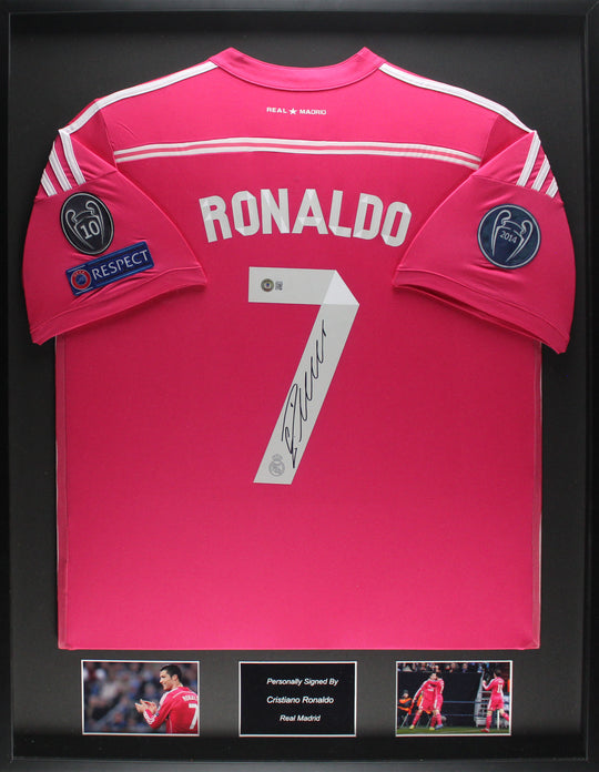 Cristiano Ronaldo Real Madrid 14/15 ingelijst uit shirt