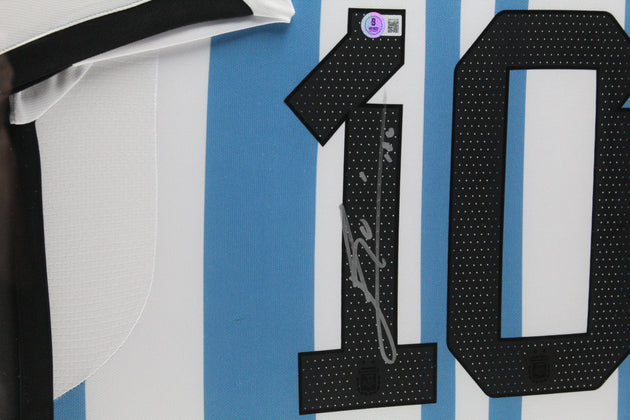 Lionel Messi Argentinië 2022 ingelijst thuis shirt