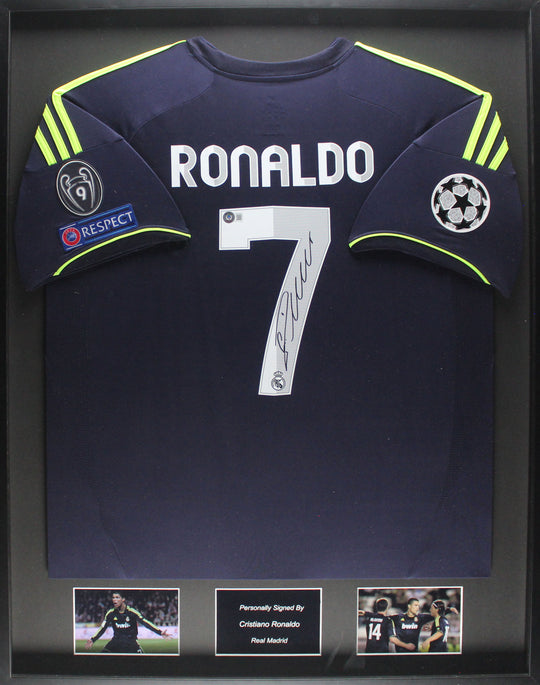 Cristiano Ronaldo Real Madrid 12/13 ingelijst uit shirt
