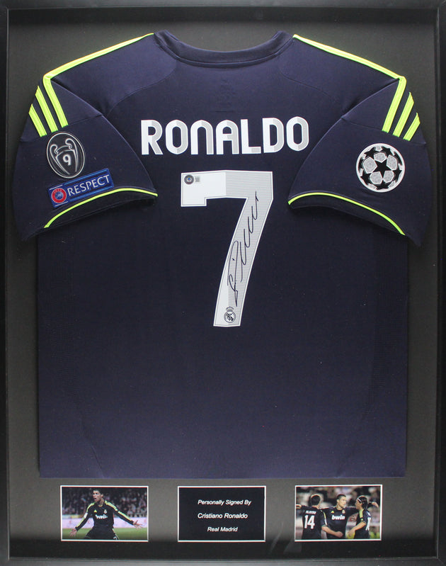Cristiano Ronaldo Real Madrid 12/13 ingelijst uit shirt