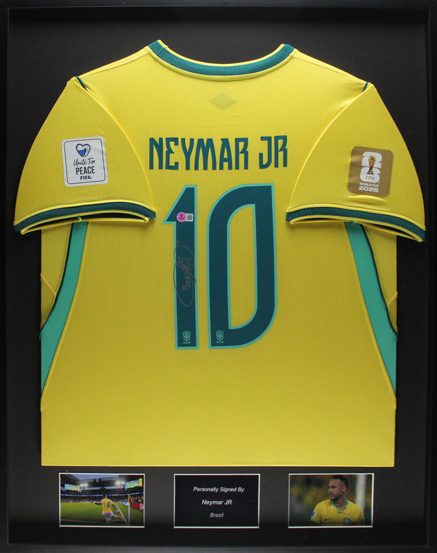 Neymar JR Brazilië WK 2026 ingelijst Thuis Shirt