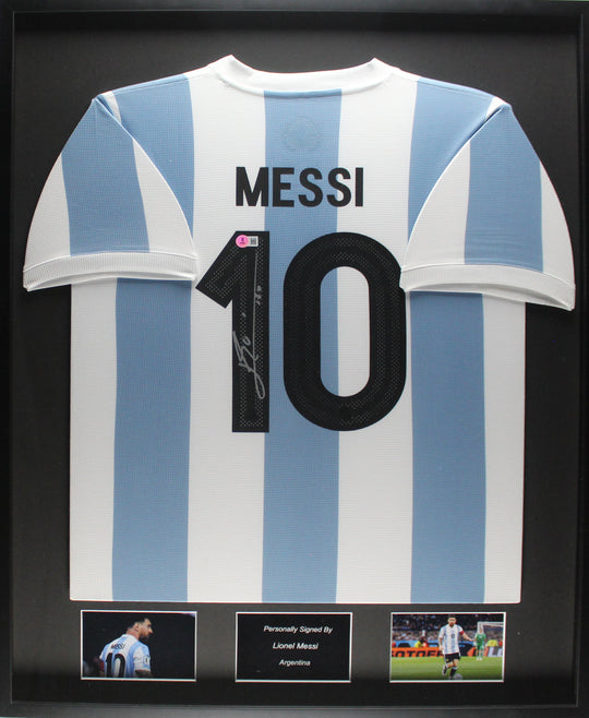 Lionel Messi Argentinie 2024 ingelijst Thuis Shirt