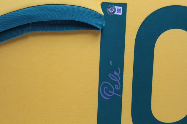 Pele Brazilië 1970 ingelijst thuis Shirt