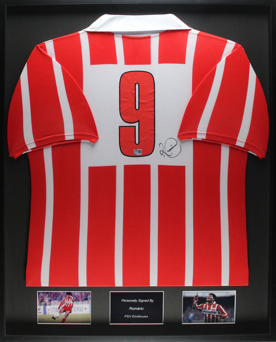 Romario PSV Eindhoven 90/92 Ingelijst Thuis Shirt