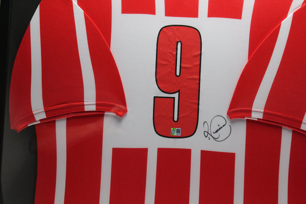 Romario PSV Eindhoven 90/92 Ingelijst Thuis Shirt