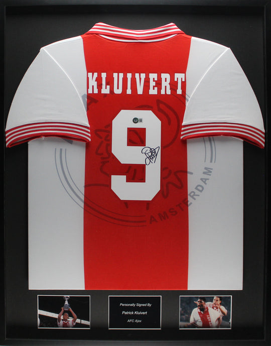 Patrick Kluivert AFC Ajax 95/96 ingelijst thuis Shirt